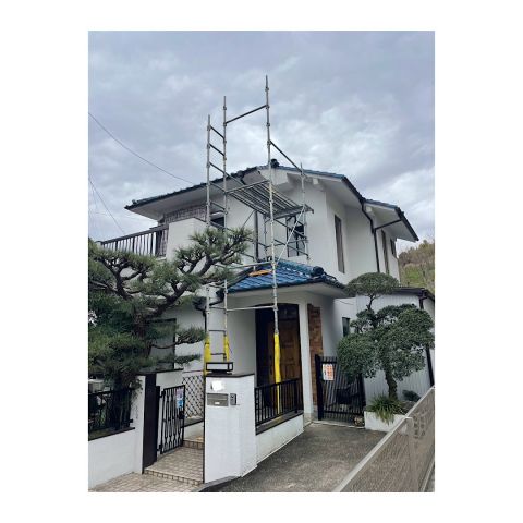 アンテナ工事用足場