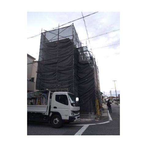 民家足場組み立て工事 屋根工事