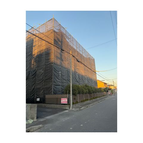 マンション足場組み立て工事