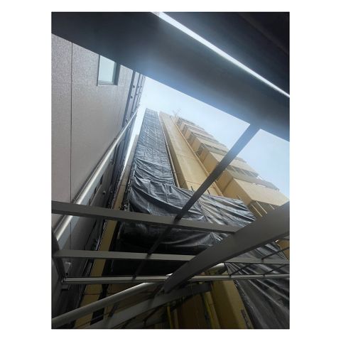 マンション足場組み立て工事