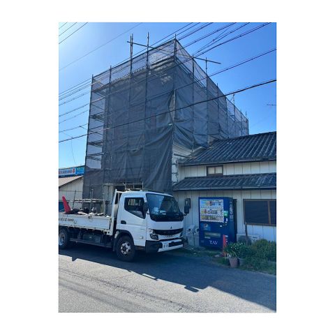 商業施設足場組み立て工事