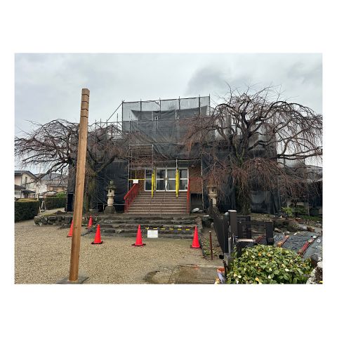 神社足場組み立て工事